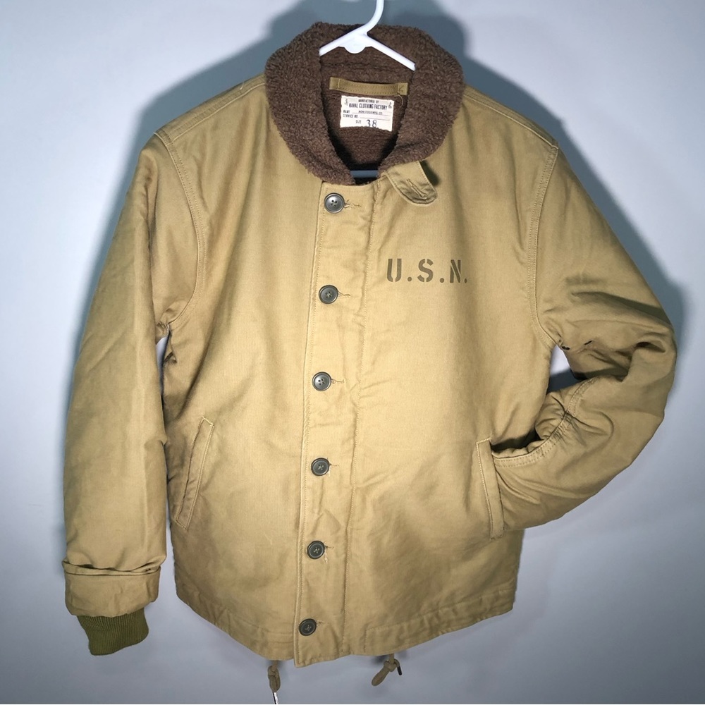 BRONSON brand N-1 WWII Navy Deck Jacket size 38 (runs small)